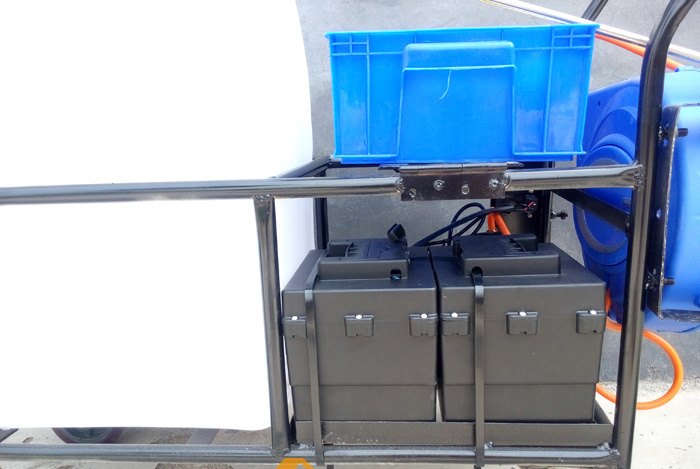 48V推車式高壓噴霧器(聚氨酯輪配電瓶)案例